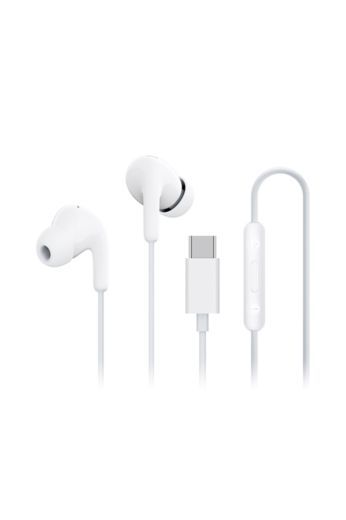 Wired Type-C Silicone In-Ear Earphone White (Xiaomi Turkey Guaranteed)