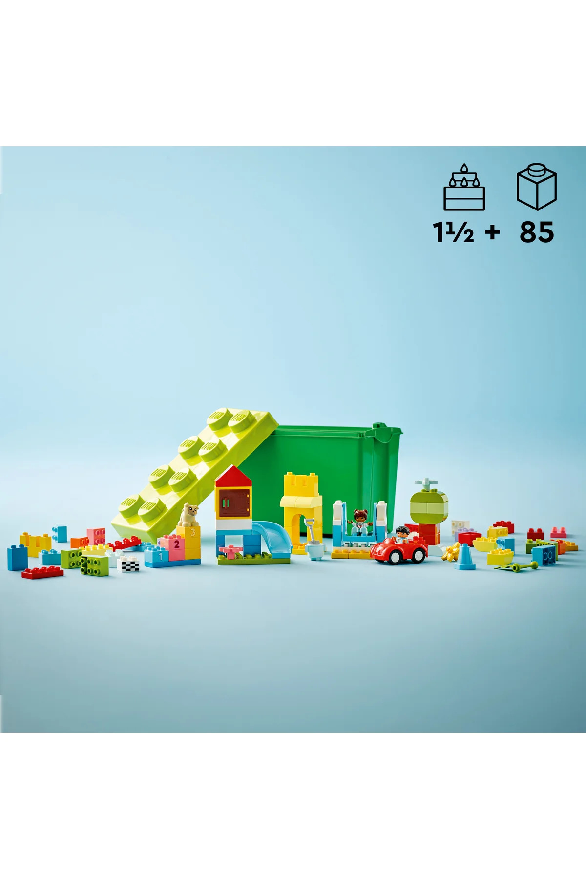 LEGO ® DUPLO Classic Lüks Yapım Parçası Kutusu 10914 - 1.5+ Eğitici Oyuncak Yapım Seti (85 Parça) fotoğrafı 7 (önizleme)