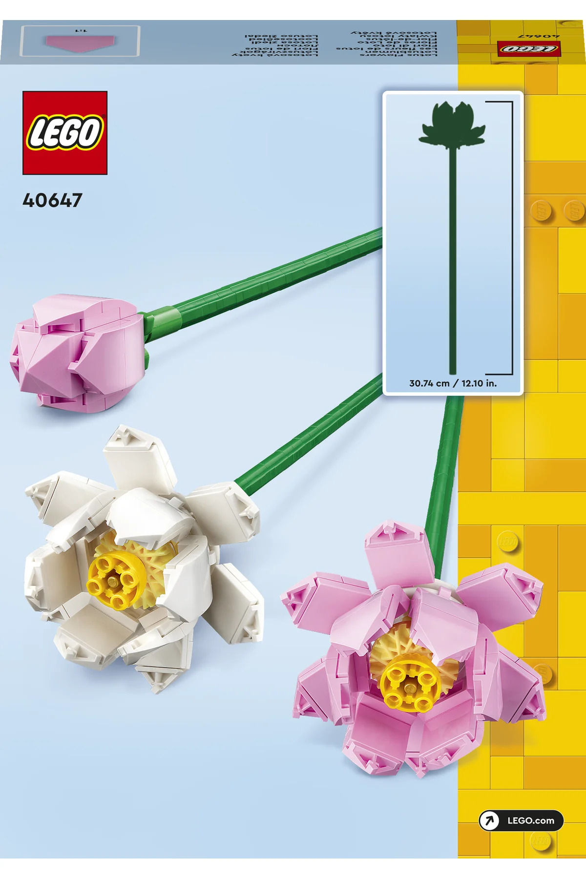 LEGO ® Botanicals Lotus Çiçekleri 40647 - 8+ Dekoratif Çiçek Model Yapım Seti (220P) fotoğrafı 4 (önizleme)