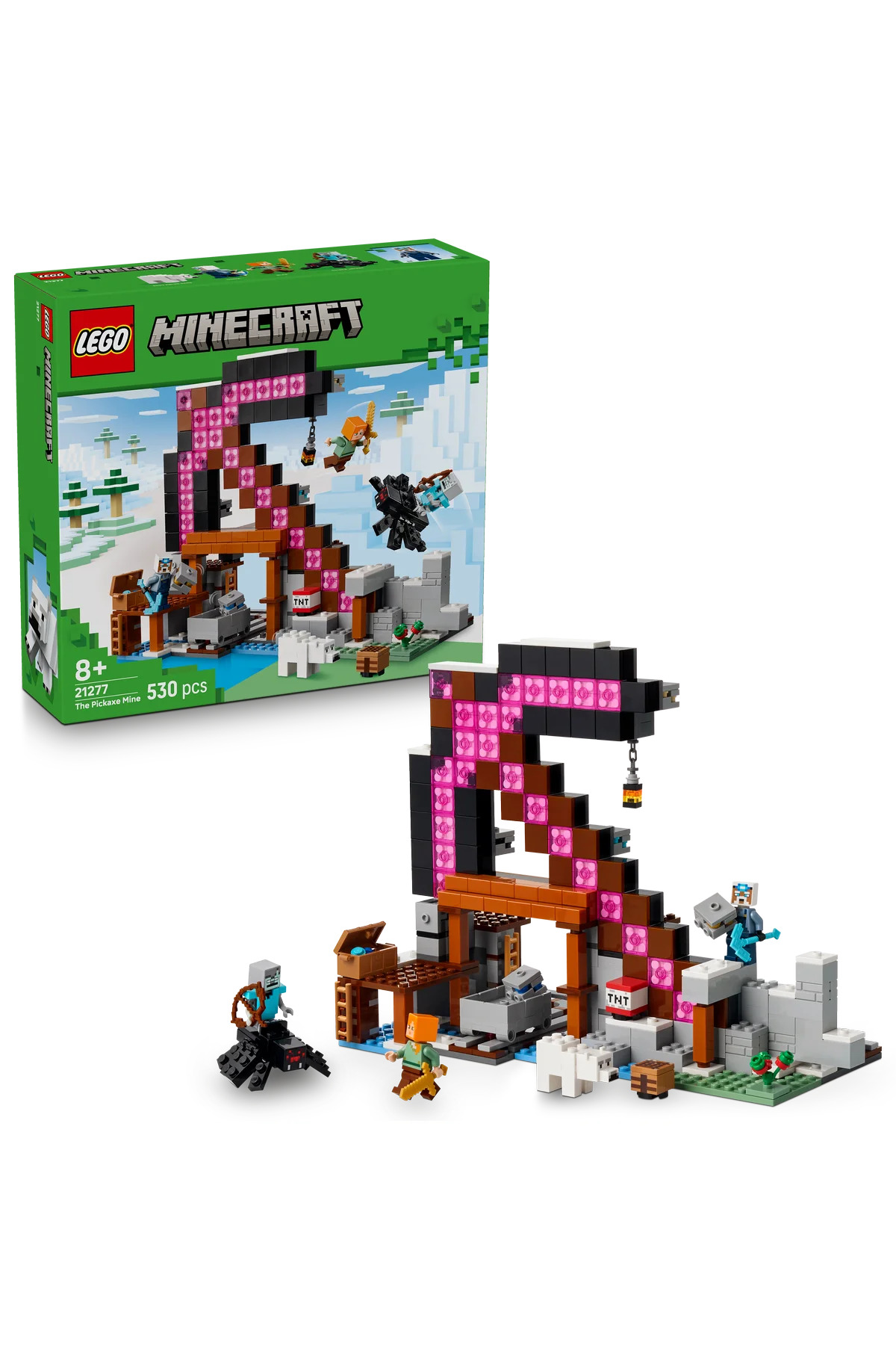 ® Minecraft® Digging Mine 21277 - 8+ Decorative Creative Toy Making Set for Kids (530P)