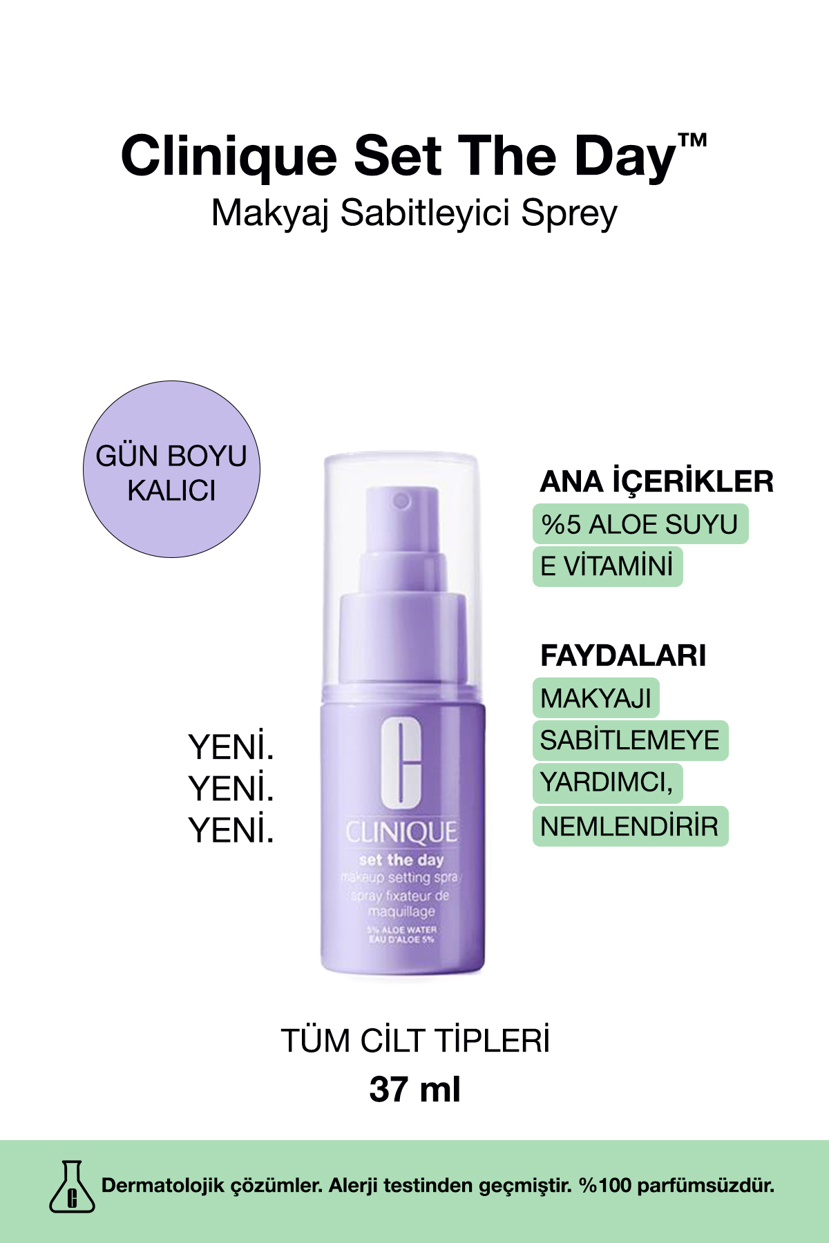 Clinique Set The Day™ Makyaj Sabitleyici Sprey - 37ml — 138155
