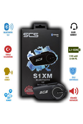SCS S1XM MOTOSİKLET BLUETOOTH KULAKLIK SETİ