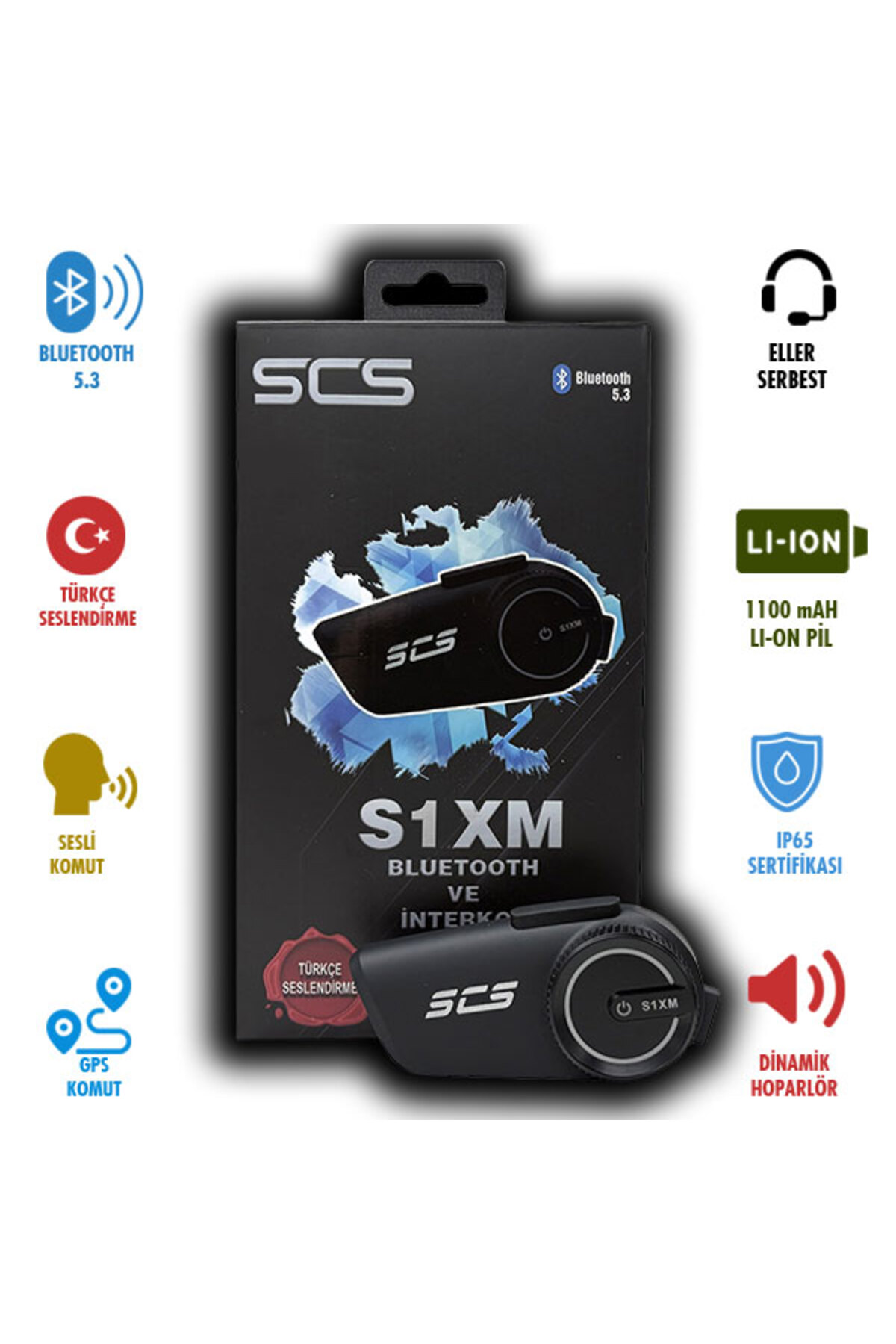 SCS S1XM MOTOSİKLET BLUETOOTH KULAKLIK SETİ - Fiyatı, Yorumları