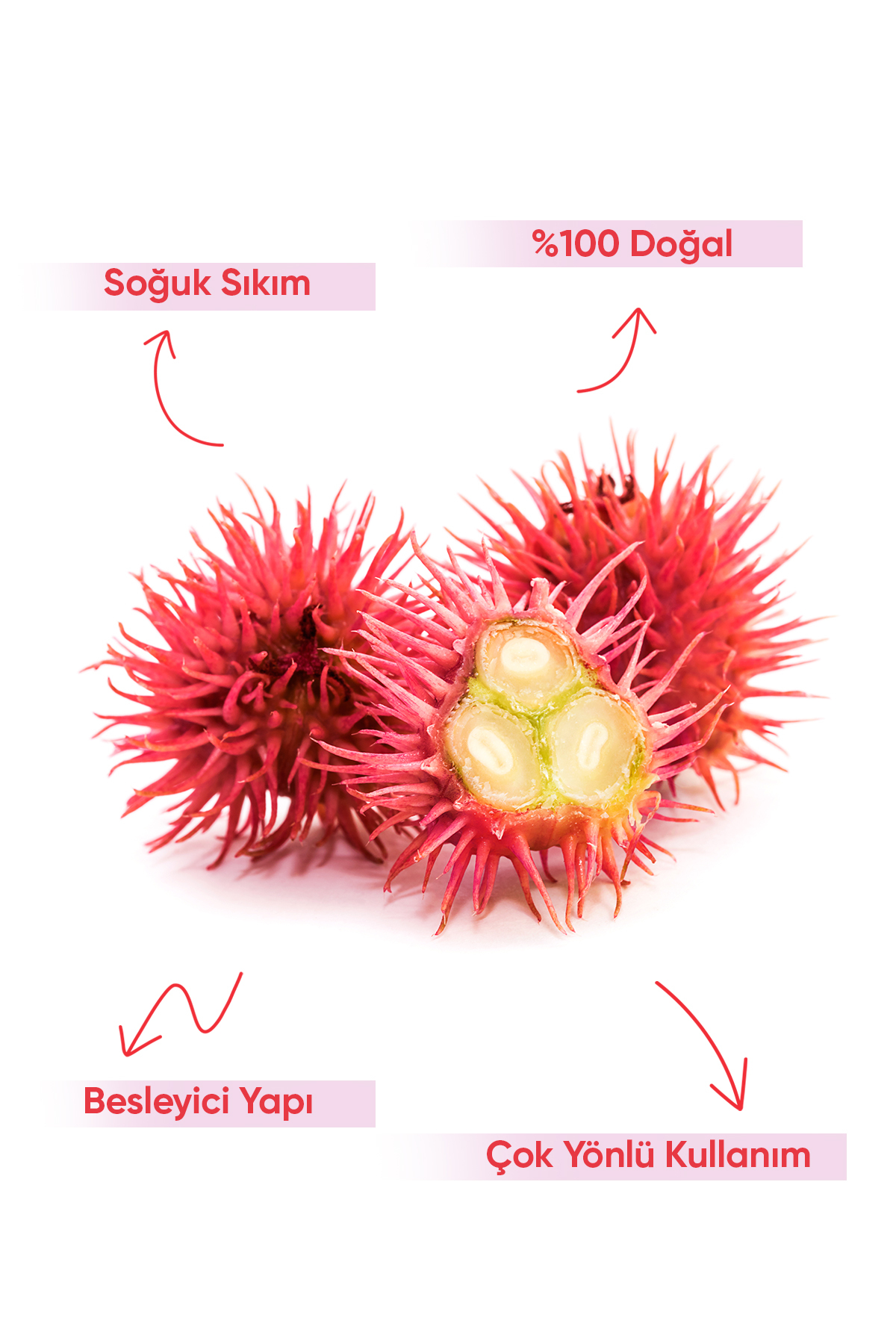 Hint Yağı Soğuk Sıkım 50ml %100 Saf ve Doğal Castor Oil Ricinus communis L. — 600 14 030 — تصویر 3 از 8