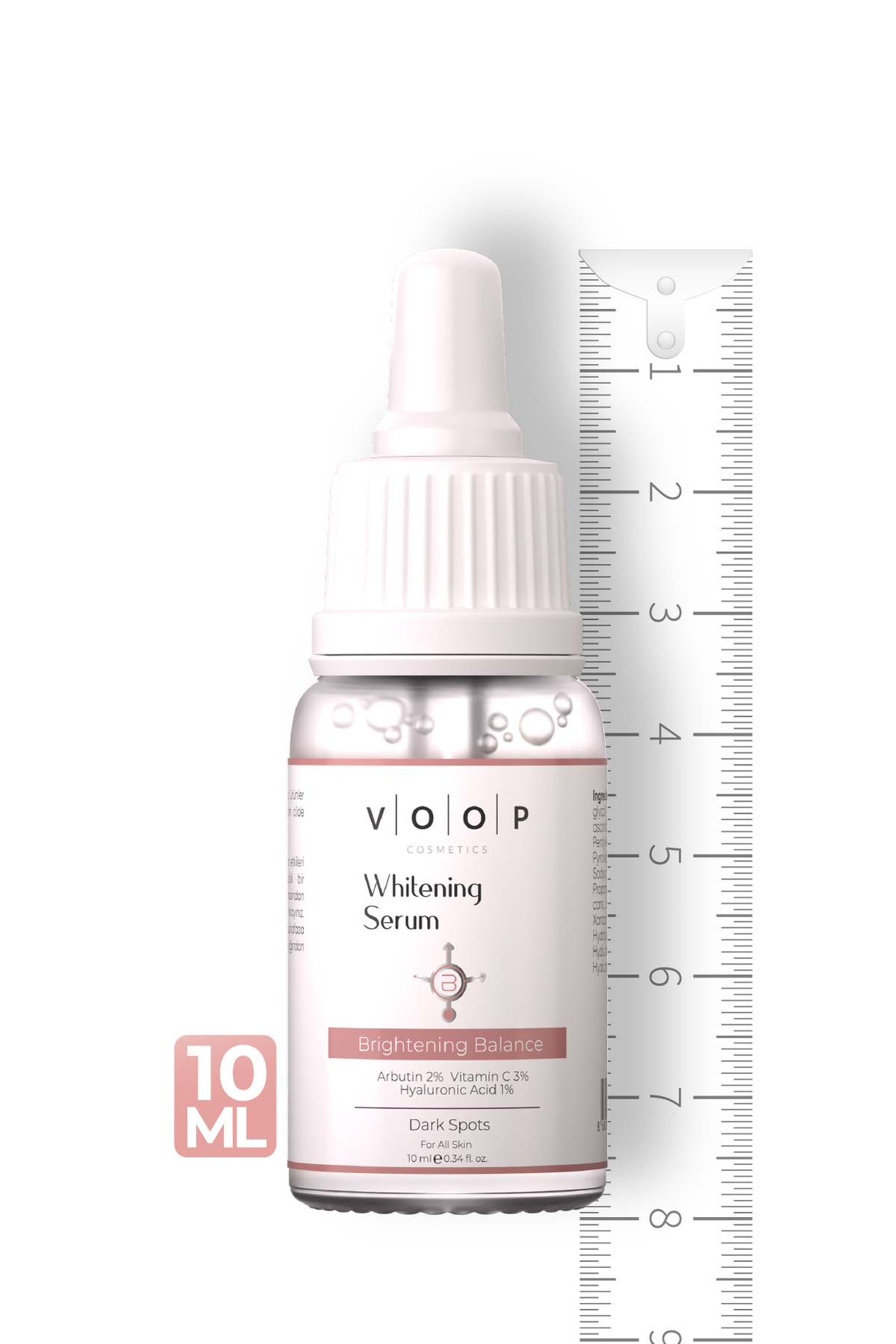 Whitening Ton Eşitleyici Mini Beyazlatıcı Serum 10 ml | %2 Arbutin, %3 Vitamin C, %1 Hyaluronik Asit — 641