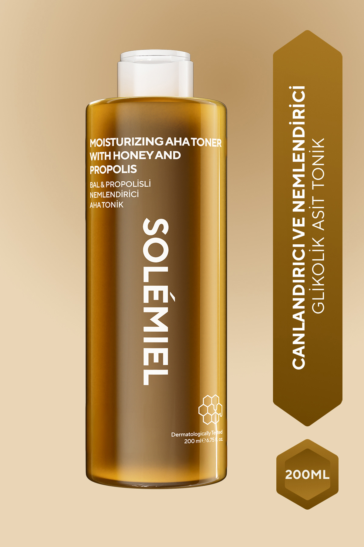 Bal & Propolis Özlü AHA Cilt Bakım Toniği – Glikolik Asit İçeren 200 ML — 8684981440813