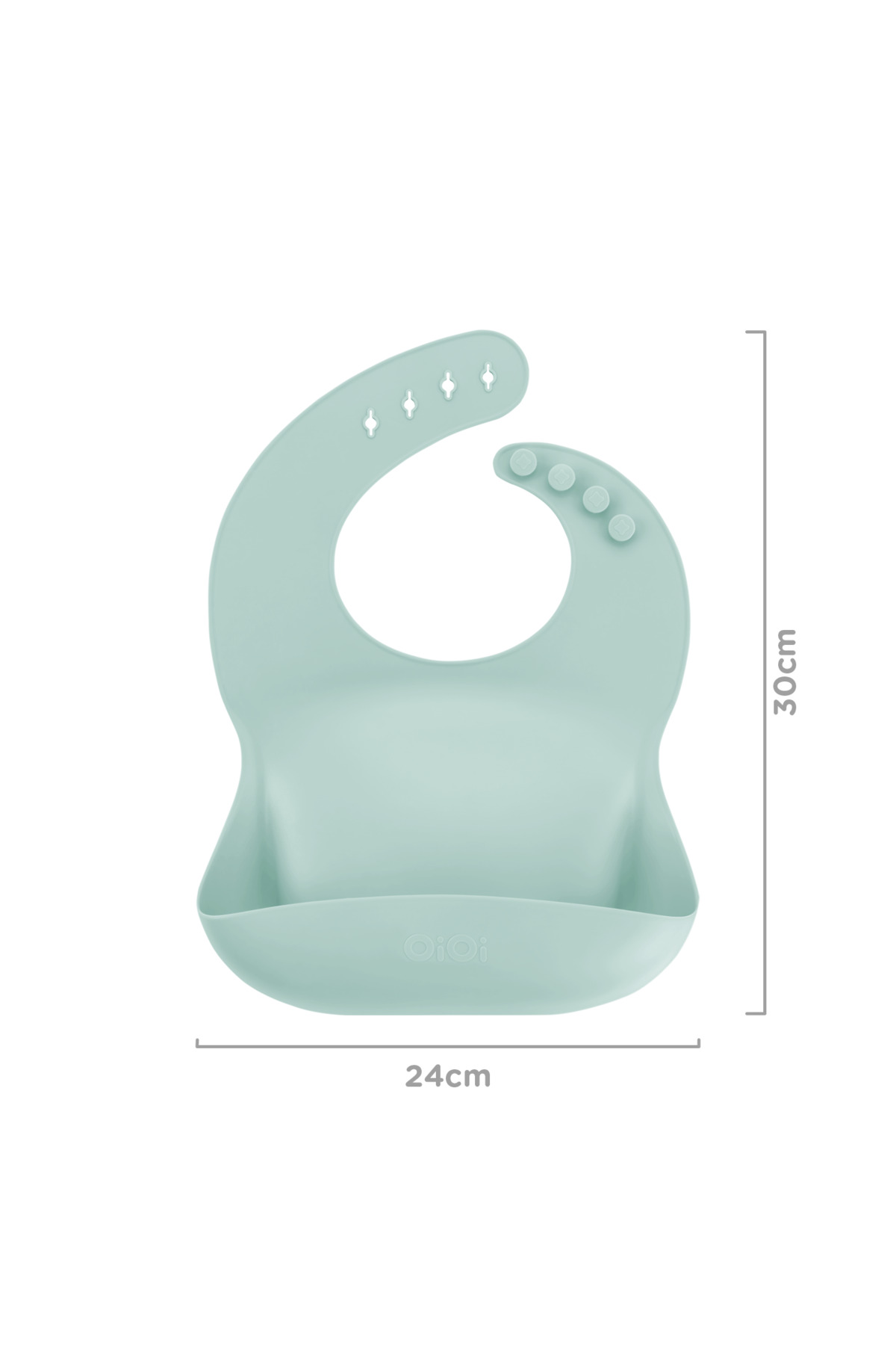 OiOi 2 Li Beslenme Seti River Green (silikon Önlük+silikon Kaşık) fotoğrafı 2 (önizleme)