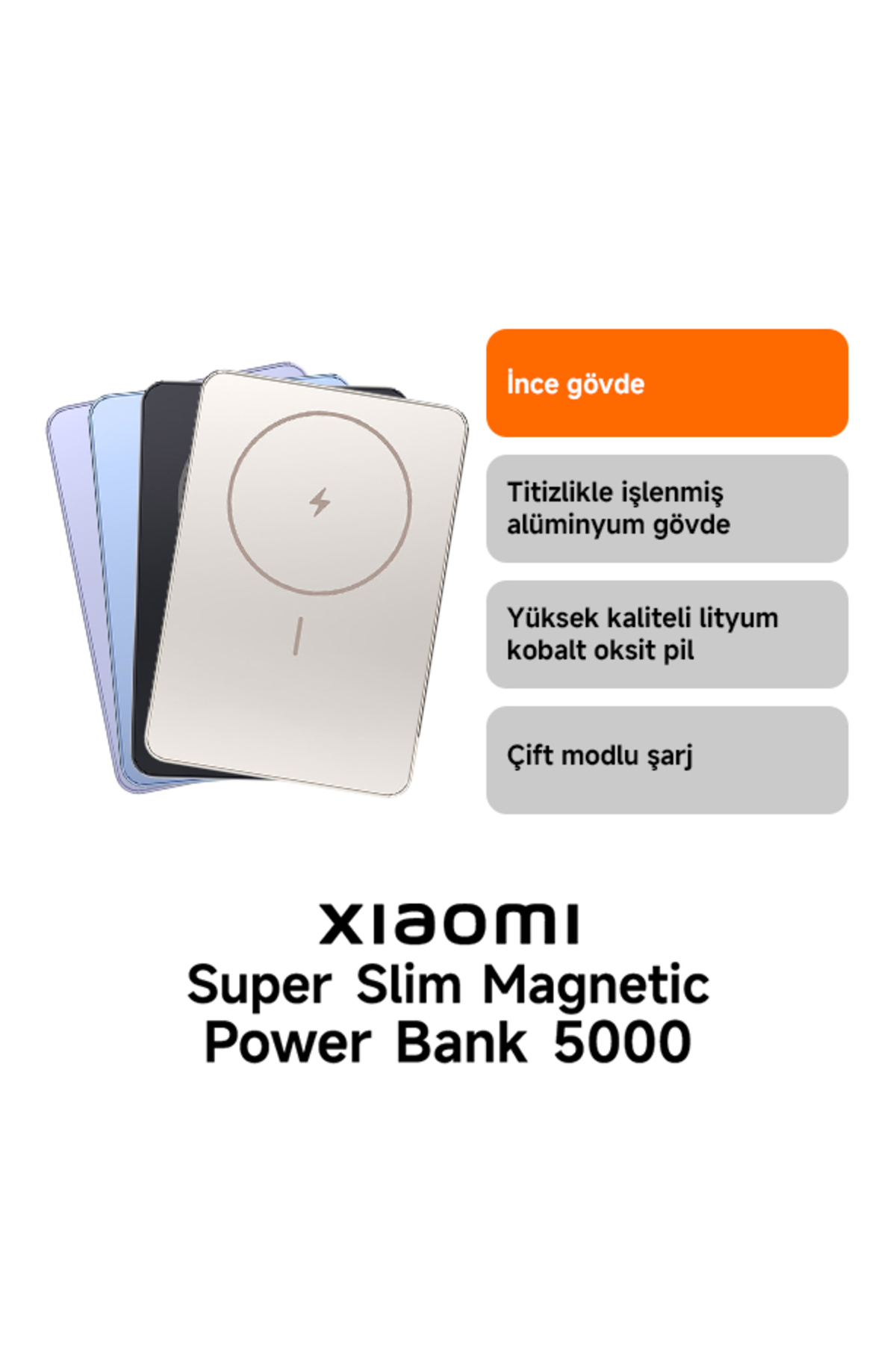 Super Slim Magnetic Power Bank 5000 3