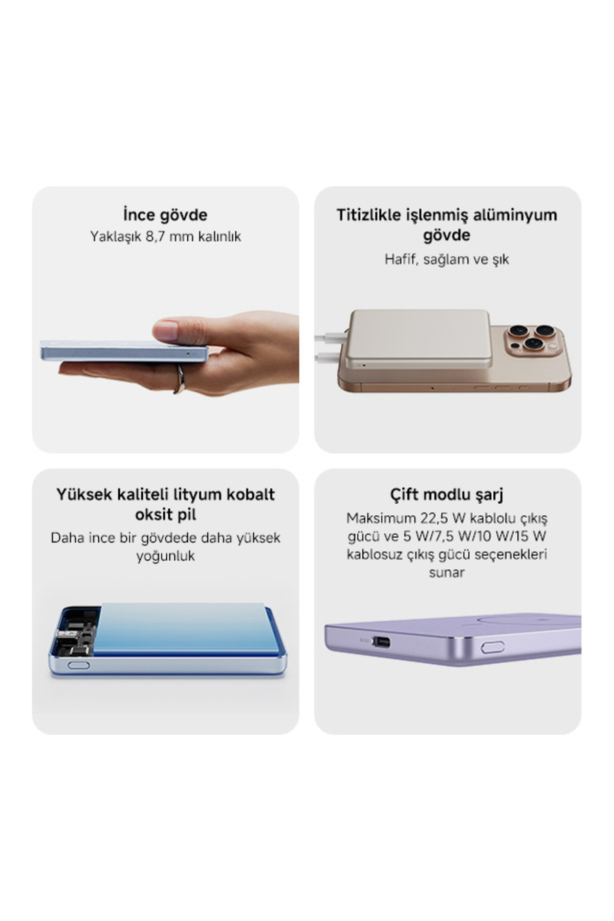 Super Slim Magnetic Power Bank 5000 4