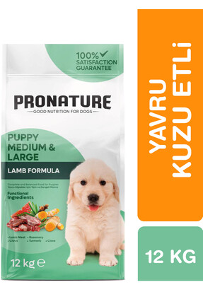 Pronature Orta ve Büyük Irk Yavru Kuru Köpek Maması (Daily Growth) - Kuzu Etl...
