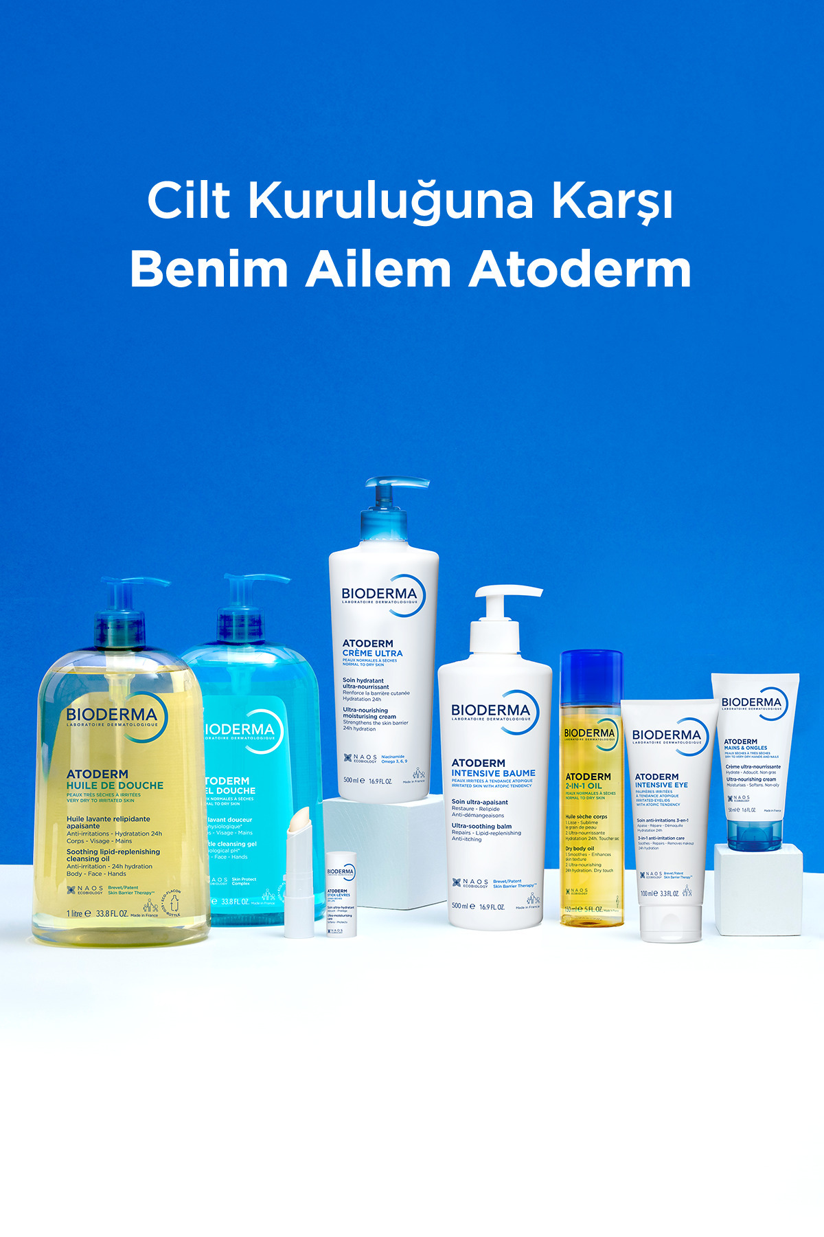 Atoderm Intensive Eye Kuru, Atopi Eğilimli Cilt Hyalüronik Asit İçeren Nemlendirici Göz Kremi 100ml — 10001356 — تصویر 9 از 9