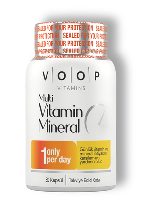 VOOP Multi Vitamin & Mineral - 30 Kapsül ( 11 Vitamin & 9 Mineral )