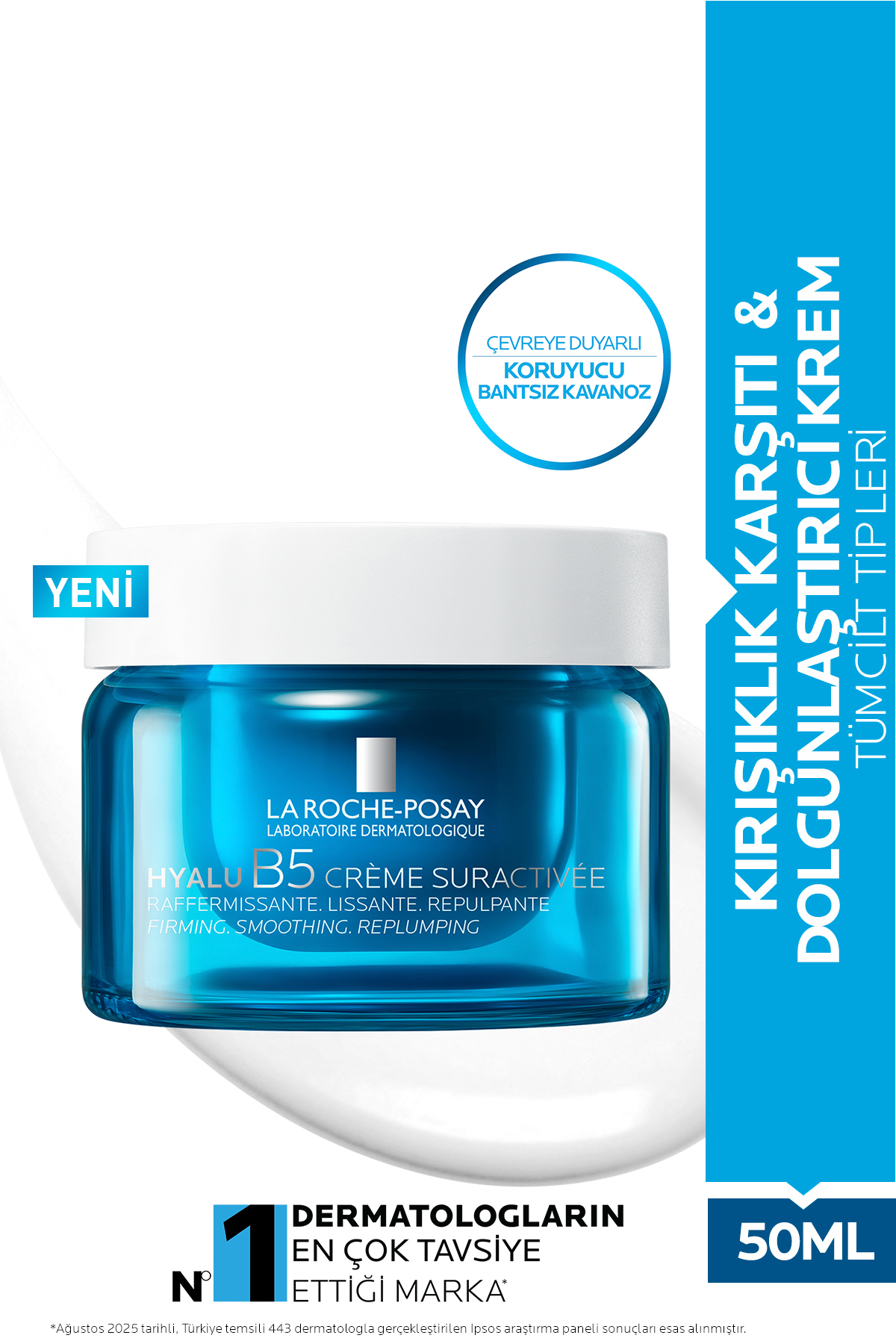 La Roche Posay Hyalu B5 Kırışıklık Karşıtı Dolgunlaştırıcı Hyalüronik Asit İçeren Nemlendirici Krem 50 ml - Fiyatı, Yorumları