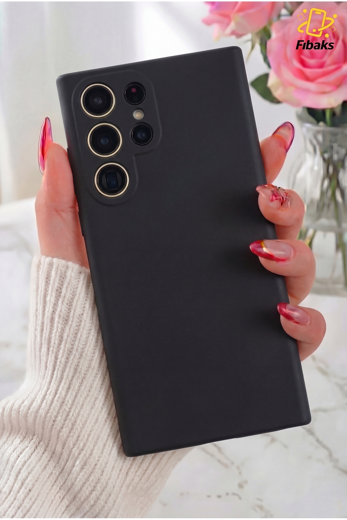 Galaxy S23 Ultra Camera Protruding Velvet Launch Soft Textured Silicone Cover