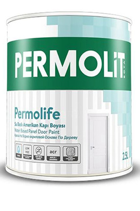 Permolit Permolife Su Bazlı Amerikan Panel Kapı Boyası - Beyaz