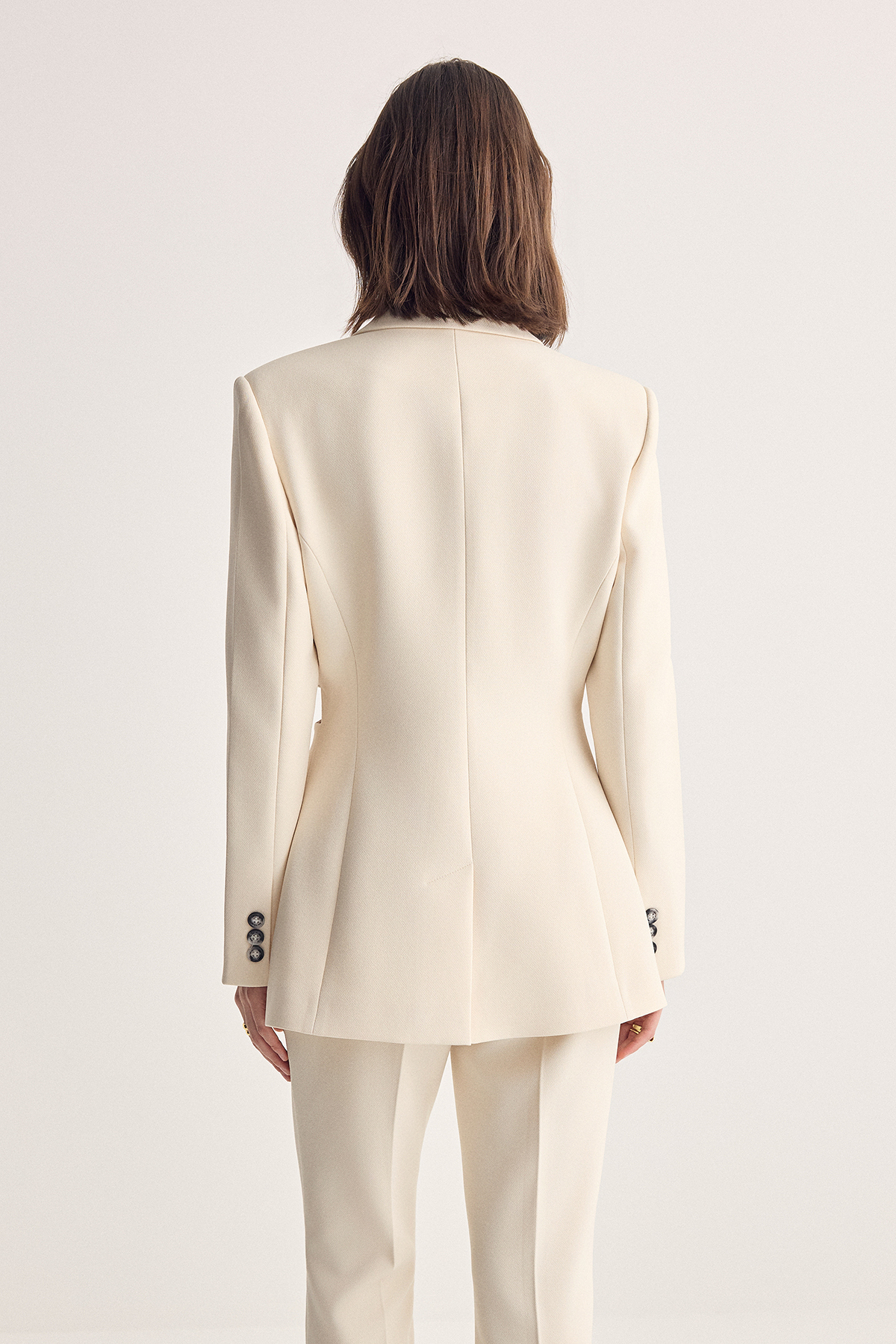 Trendyolmilla  Beyaz Düz Paça Dokuma Pantolon TWOSS26PL00090 - Görsel 7