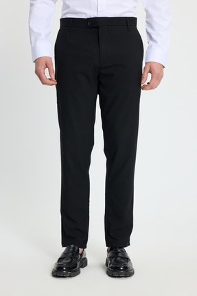 Tudors Erkek Slim Fit Dar Kesim Esnek Yan Cepli Bilek Boy Canvas Kesim Siyah ...