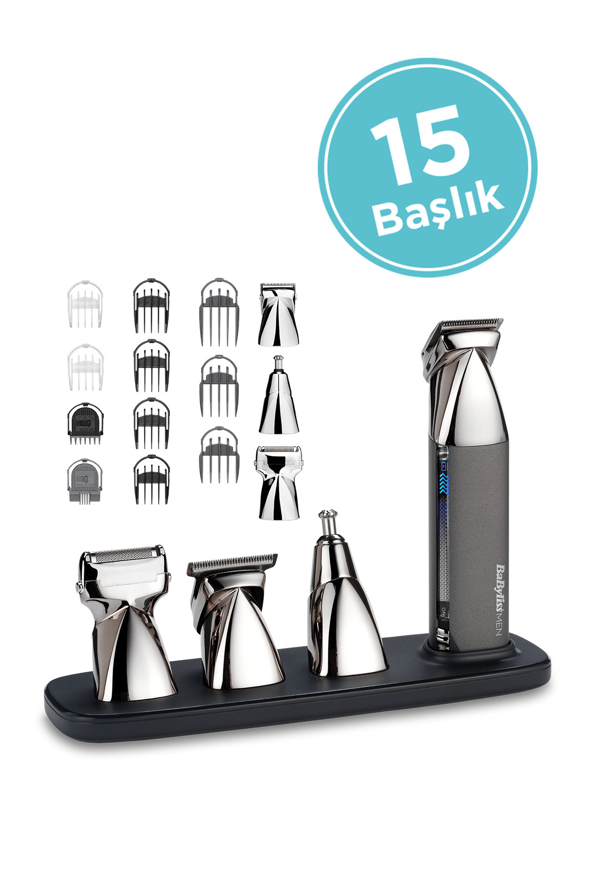 Babyliss Super X Metal 15 Başlık Japon Çelik Bıçak Islak Kullanım