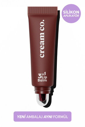 Cream Co. Nemlendirici Parlatıcı 3in1 Lip Balm | Dudak Bakım | Black Cherry B...