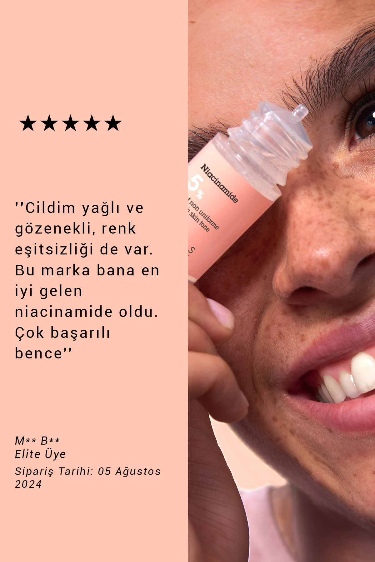 Pure Active Niacinamide %5 Cilt Tonu Eşitleyici Tüm Ciltler Aydınlatıcı Konsantre Bakım Serumu 15ML — 3760201231685 — تصویر 6 از 7