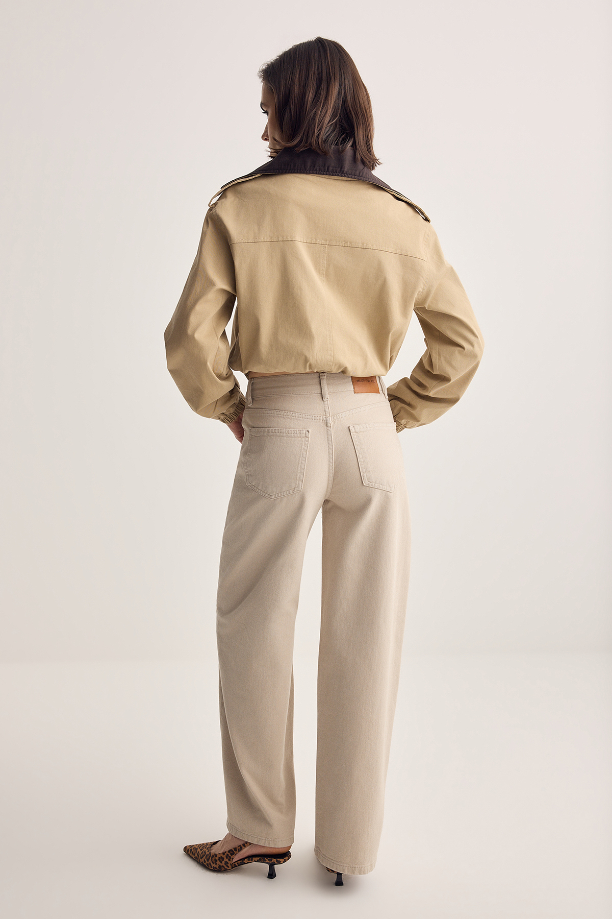 Trendyolmilla  Taş Orta Bel Baggy %100 Pamuk Jeans TWOSS26JE00218 - Görsel 6