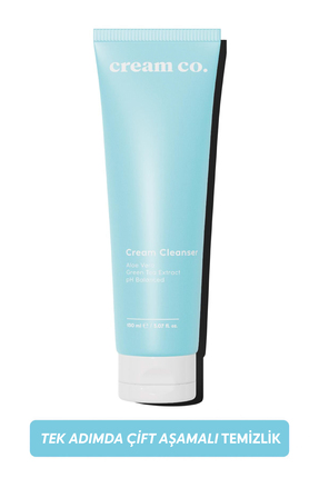 Cream Co. pH dengeli Krem Yüz Makyaj Temizleyici | Çift Aşamalı | Yeşil Çay Ö...