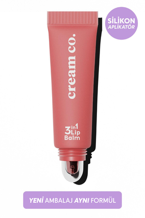 Cream Co. Nemlendirici Parlatıcı 3in1 Lip Balm | Dudak Bakım | Cupcake Rose G...