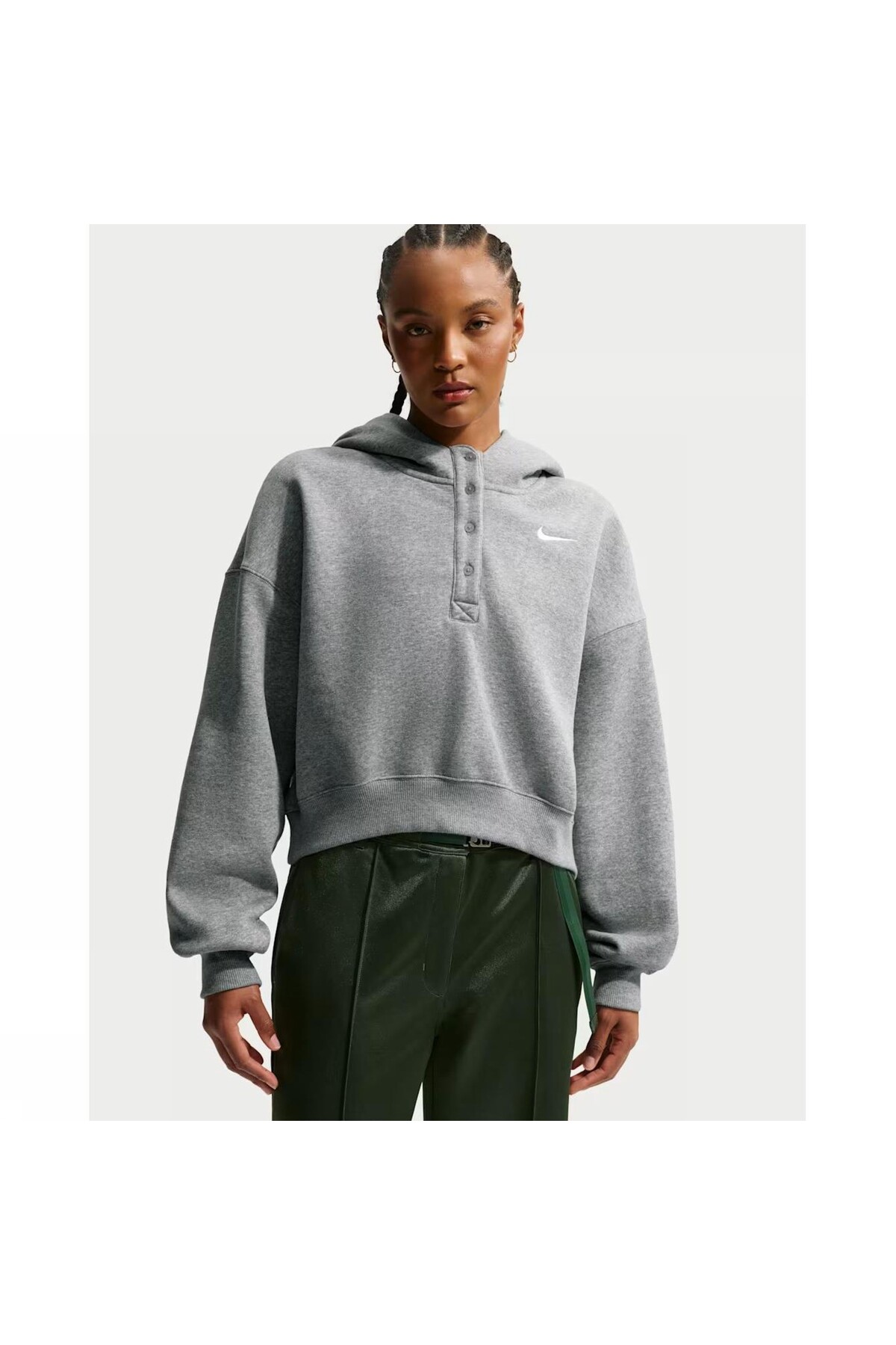 Nike W NSW PHNX FLC OS CRP HNLY HDY- Trendyol