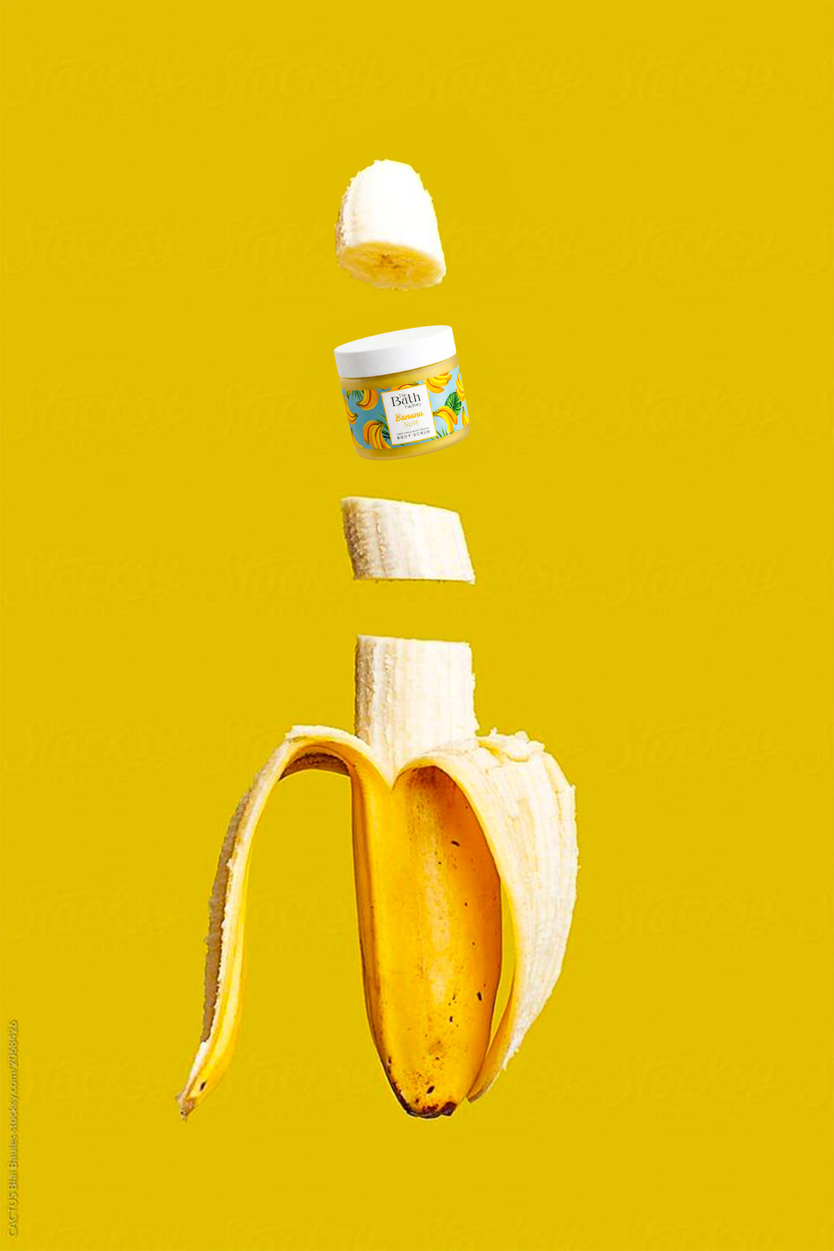 Nemlendirici ve Arındırıcı Banana Split Vücut Peelingi 300 gr — BF021 — تصویر 5 از 7