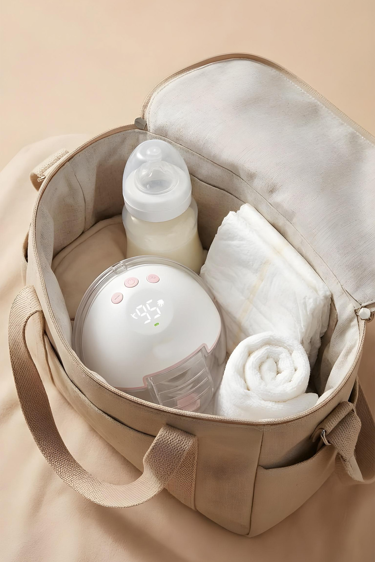 Kiwi KBABY-53 Giyilebilir Göğüs Pompası | 1200 mAh Şarjlı & 6 Mod & 180 ml Hazne fotoğrafı 6 (önizleme)