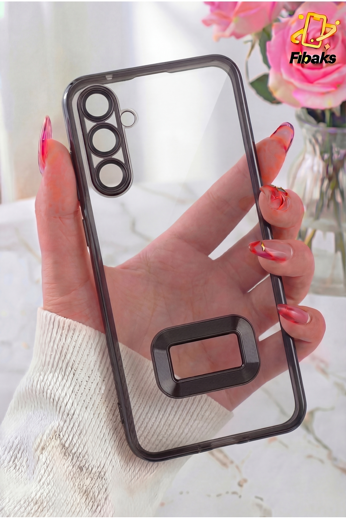 Galaxy A34 5G Case Camera Clear Color Logo Display Gloss Cover with Lens Protection