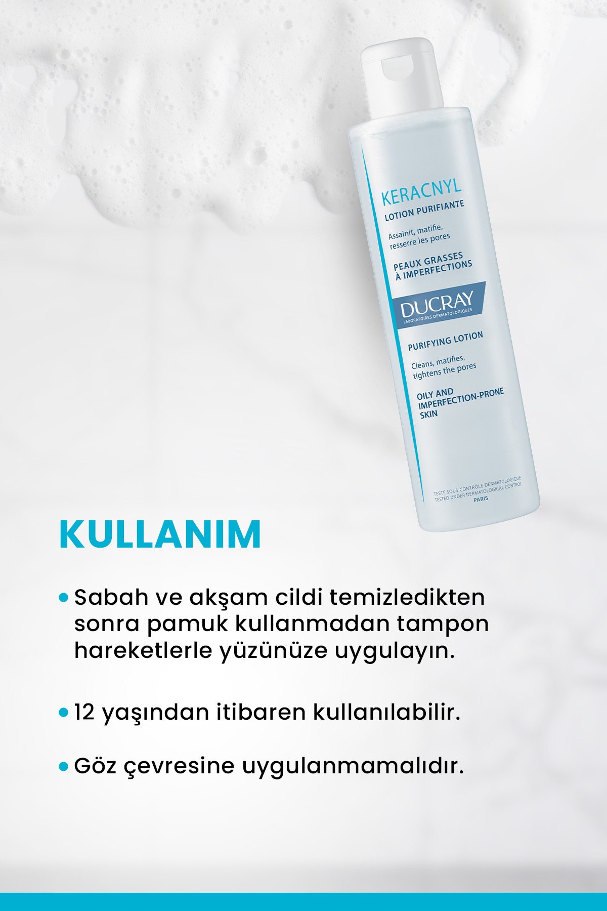 Keracnyl Yağlı ve Akneye Eğilimli Ciltler için Tonik 200 ml — 3282779368971 — تصویر 3 از 3
