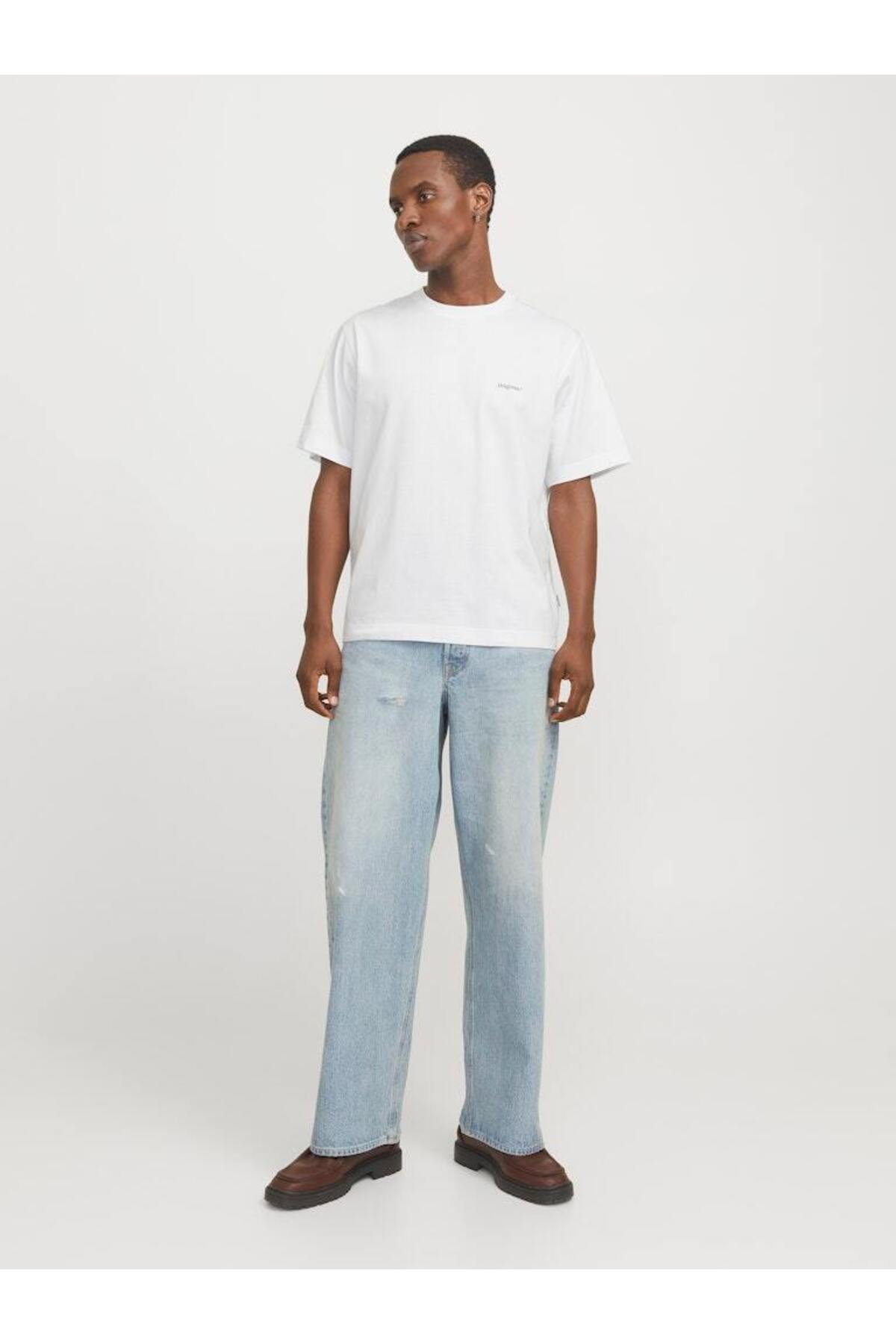تی شرت مردانه طرح دار یقه گرد - پاروس جک اند جونز تی شرت Jack & Jones