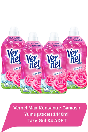 Vernel Max Taze Gül 4x1.44l