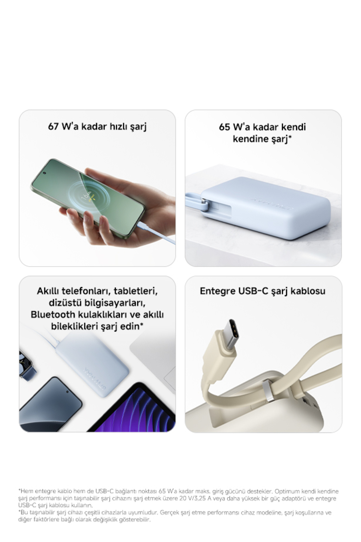 67W Power Bank 10000 (Integrated Cable) 6