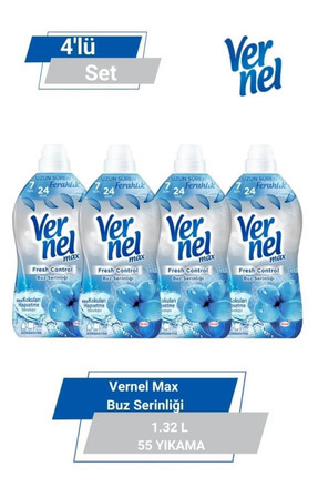 Vernel Max Konsantre Çamaşır Yumuşatıcısı 1440ml Amber X4 ADET