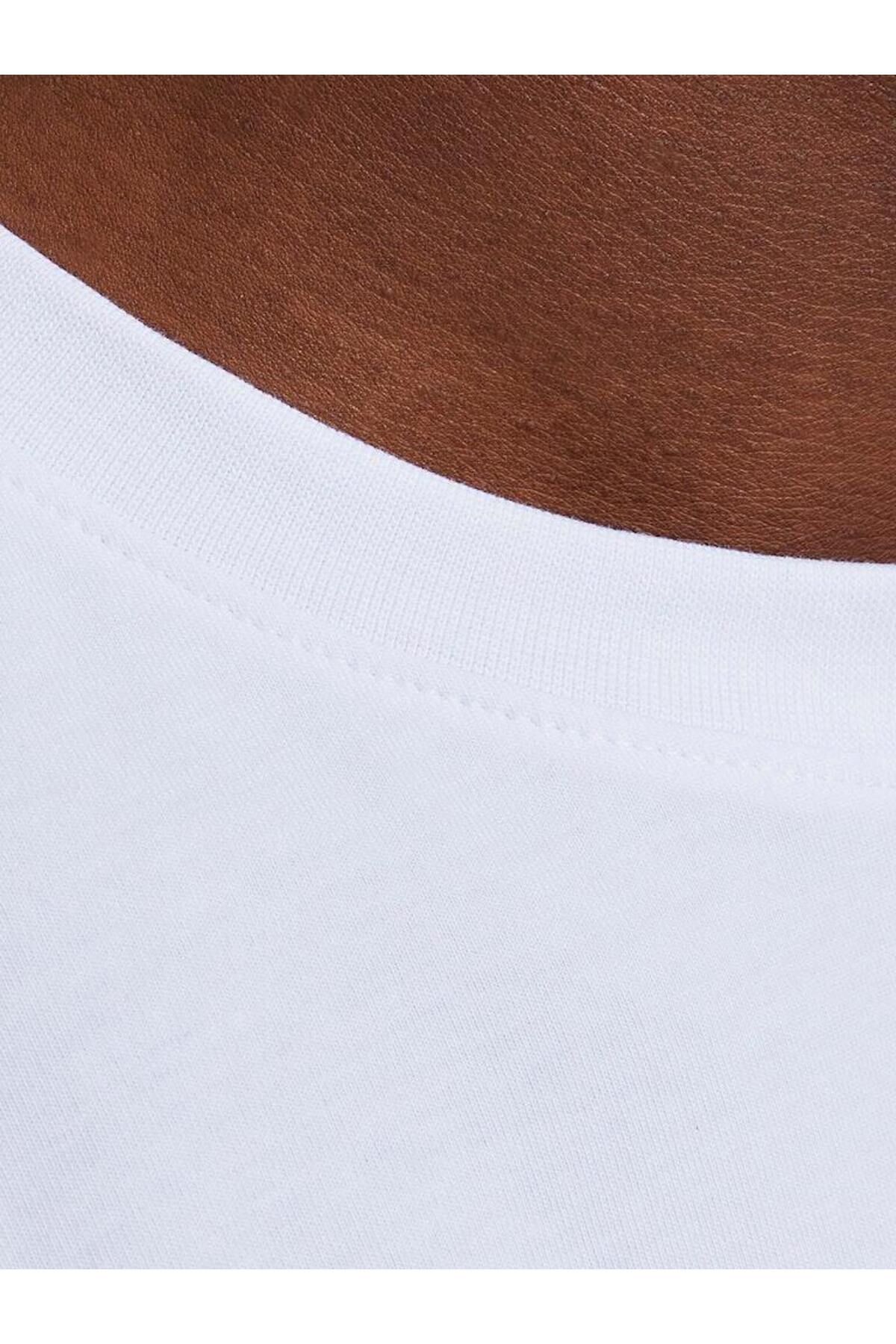 تی شرت ورزشی جک اند جونز مردانه پاموک سفید  راسته     Loose / لش کژوال/روزمره | Jack & Jones 12285917 BD - تصویر 6