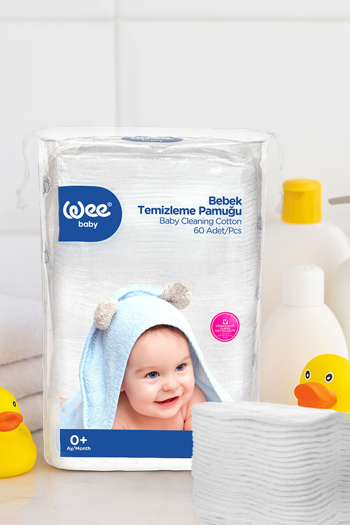 Wee Baby Bebek Temizleme Pamuğu Seti (60x3 180 Adet) fotoğrafı 5 (önizleme)