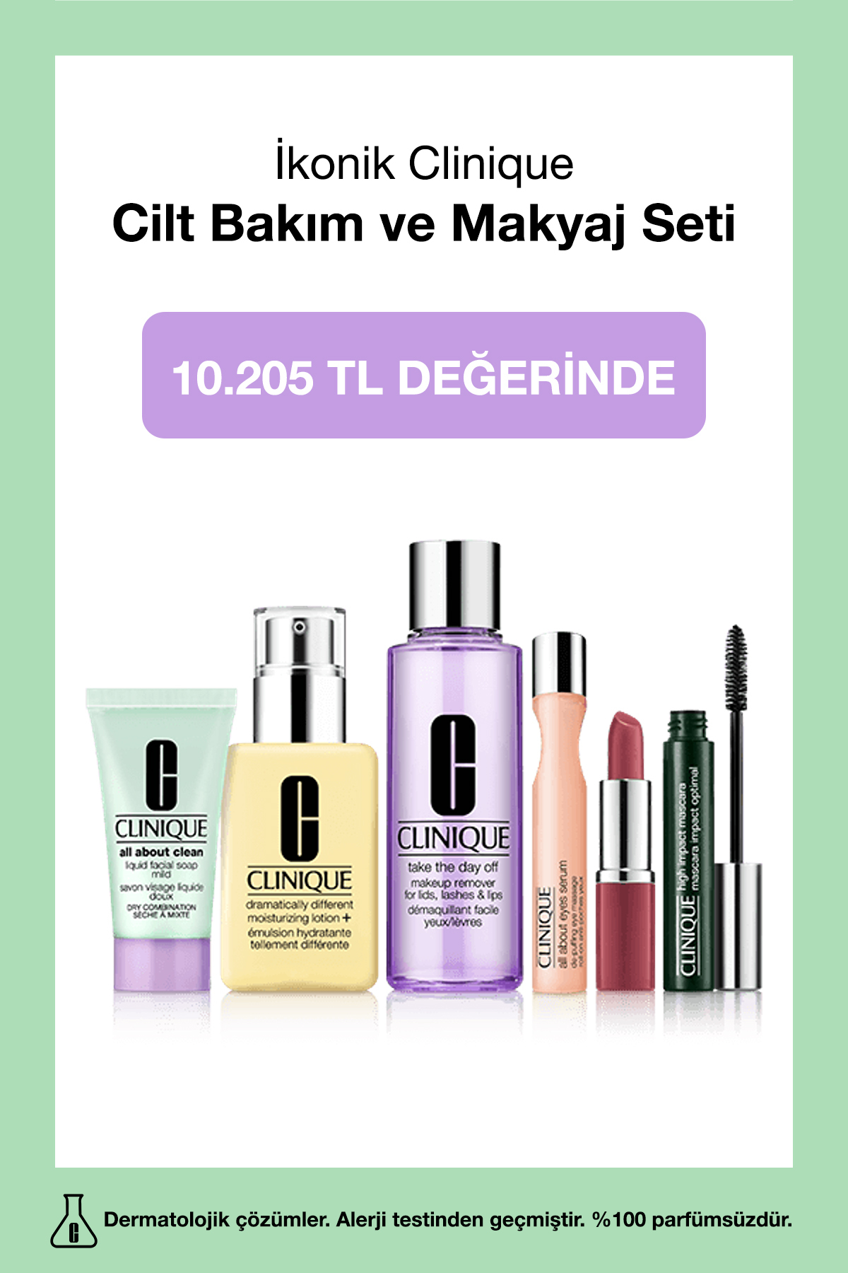 Clinique 6 Ürünlü İkonik Cilt Bakım ve Makyaj Seti | En Sevilen Clinique Ürün Koleksiyonu - Fiyatı, Yorumları