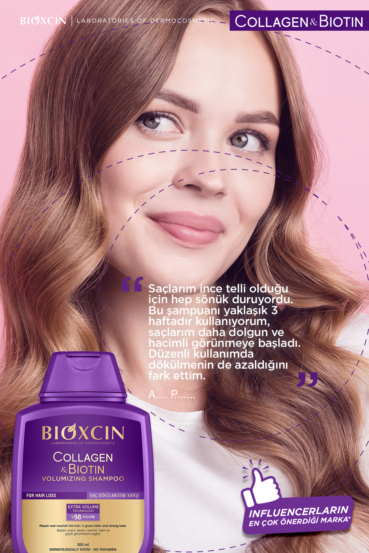 Dökülme Karşıtı & Hacim Veren Şampuan Seti - Forte, Collagen & Biotin — B10375 — تصویر 6 از 7