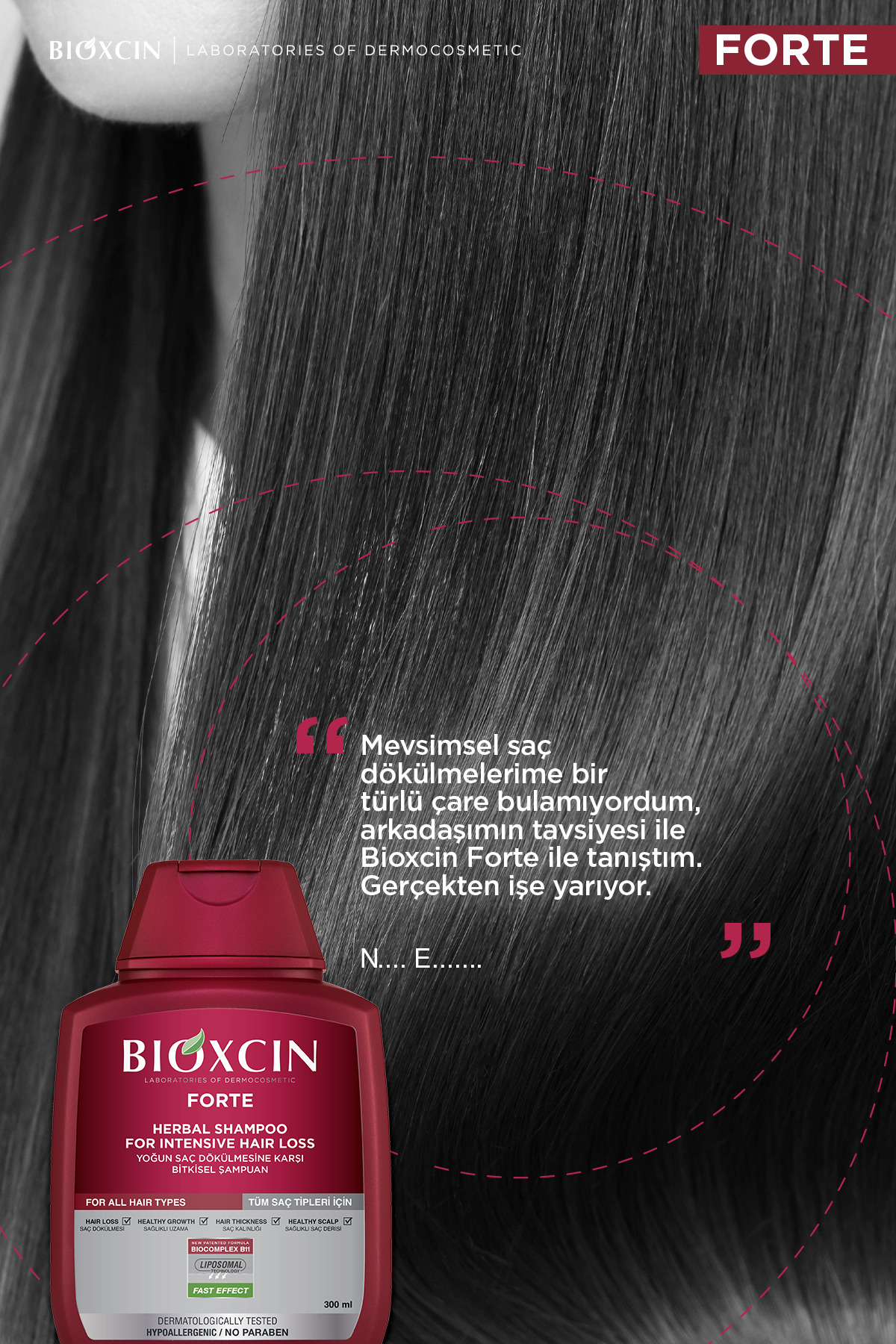 Dökülme Karşıtı & Hacim Veren Şampuan Seti - Forte, Collagen & Biotin — B10375 — تصویر 7 از 7