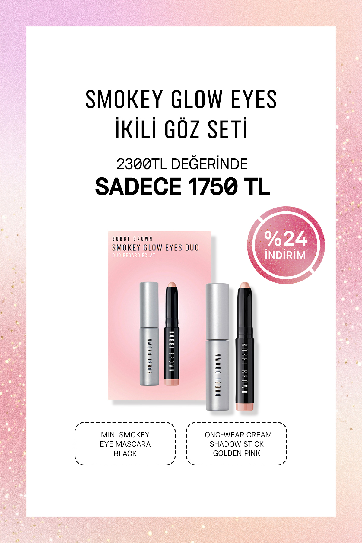 Bobbi Brown Smokey Glow Eyes İkili Göz Makyajı Seti - Fiyatı, Yorumları