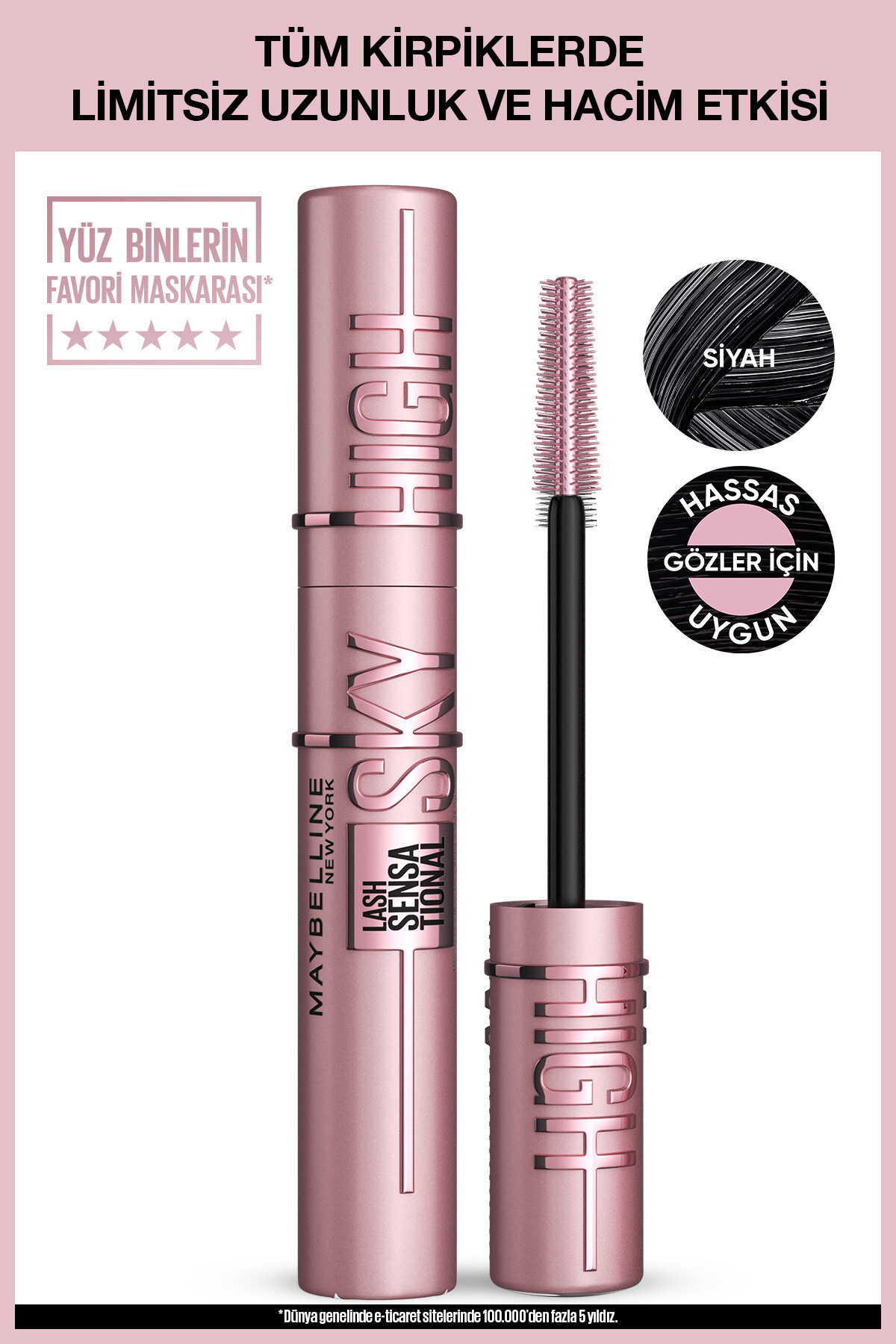 Maybelline New York Lash Sensational Sky High Maskara Siyah Fiyatı
