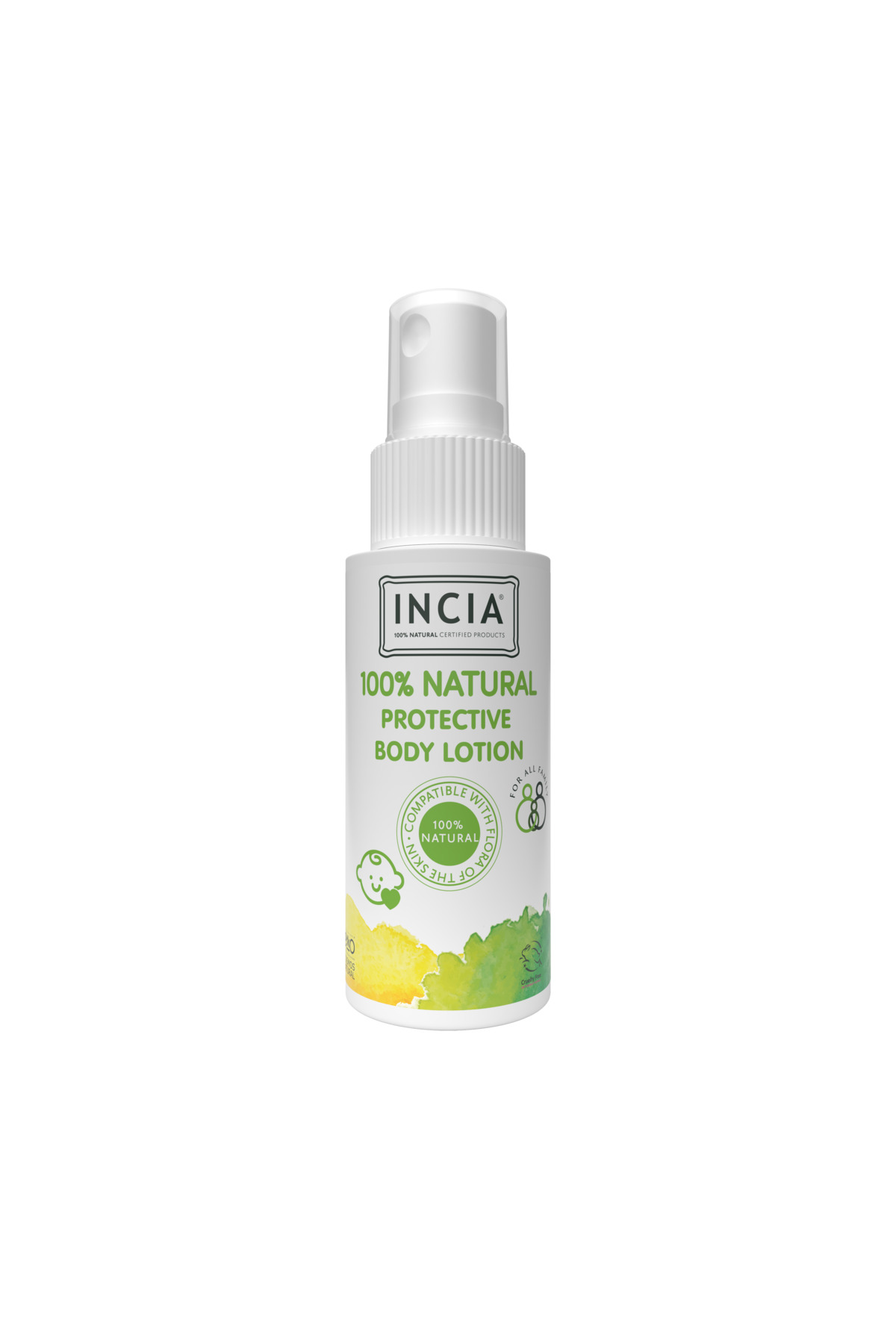 INCIA %100 Doğal Koruyucu Vücut Losyonu Sprey Yenidoğan Bebek Çocuk Için Limon Okaliptus Vegan 50 ml fotoğrafı 7 (önizleme)