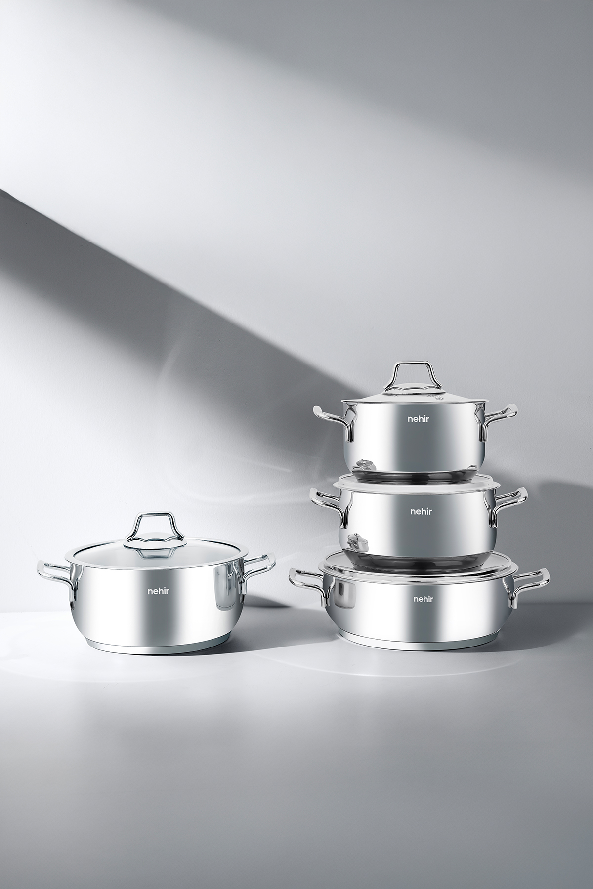 Alven 8-Piece Deep Stainless Steel Cookware Set