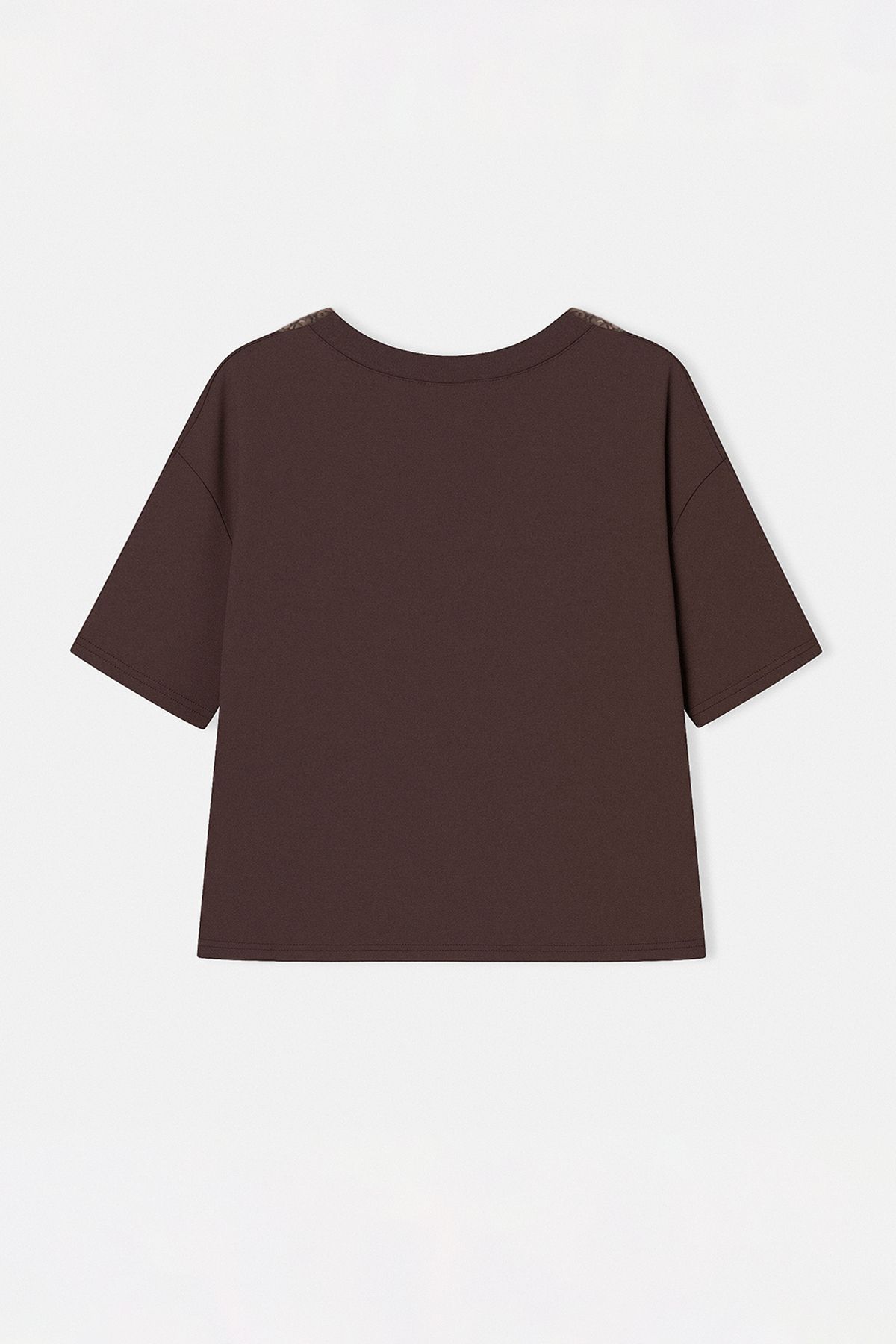 Trendyolmilla  Kahverengi Sırtı Açık Dantel Detaylı Oversize Bluz TDRSS26BZ00036 - Görsel 2