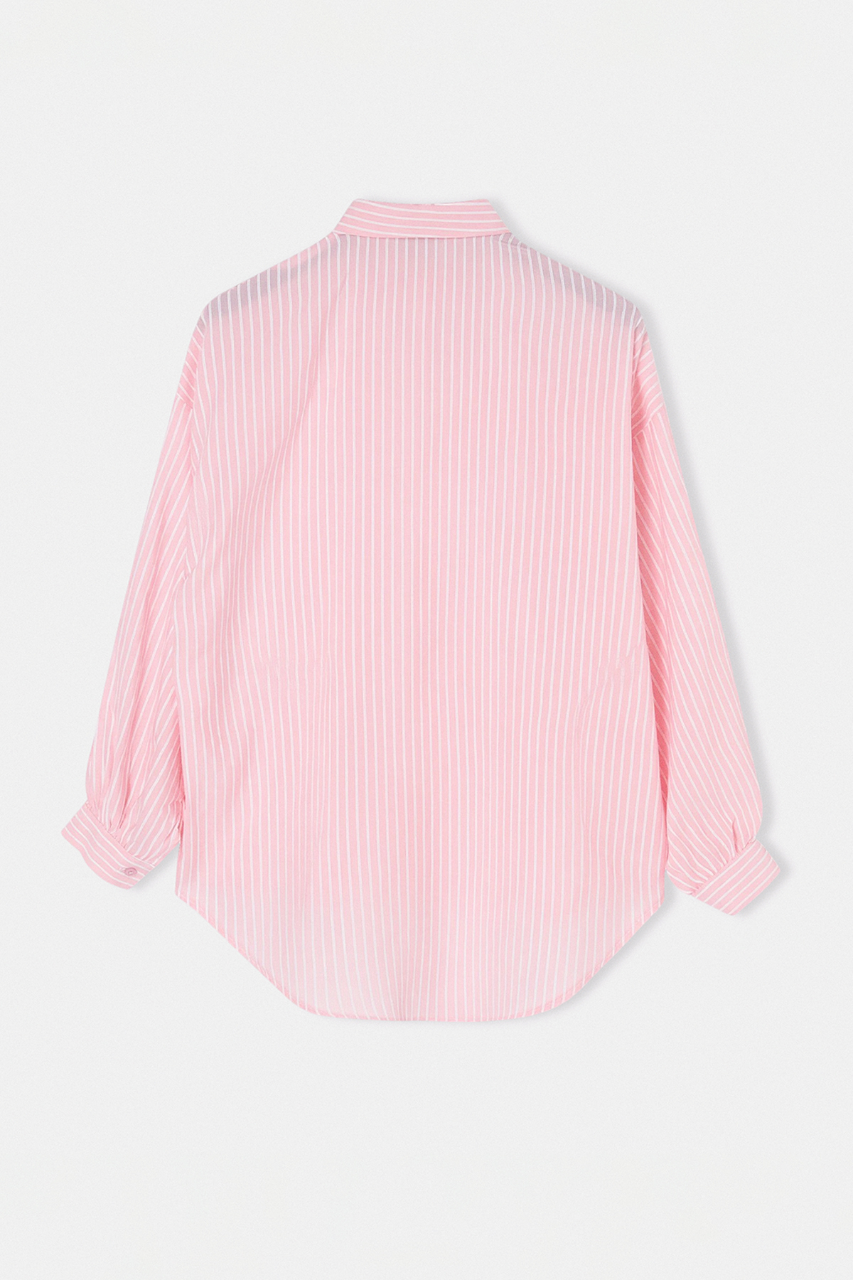 Trendyolmilla  Pembe Beli Büzgülü Crop Oversize Gömlek TDRSS26GO00040 - Görsel 2