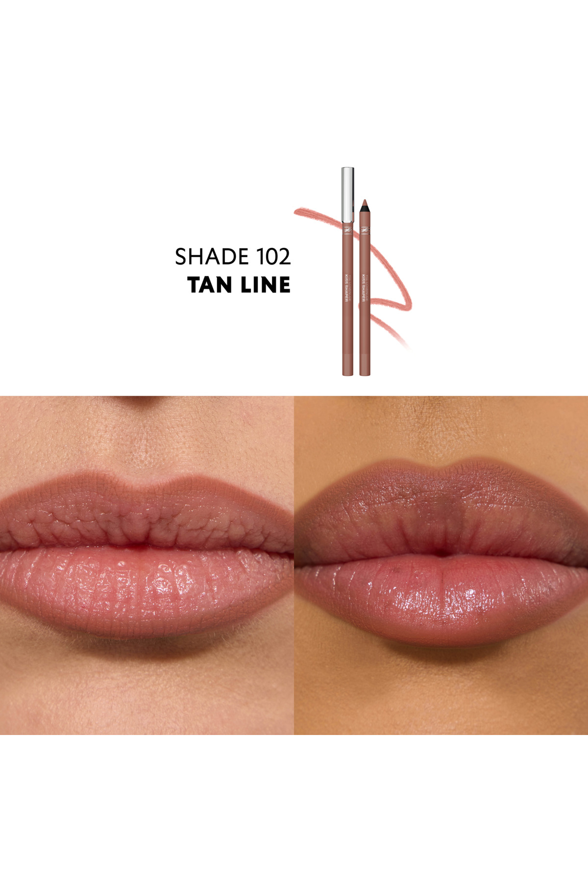 Lovenude Kiss Shaper Effect Lip Pencil 102 Tan Line 3614274736274 — خاکستری LG18XXXX — تصویر 4 از 6