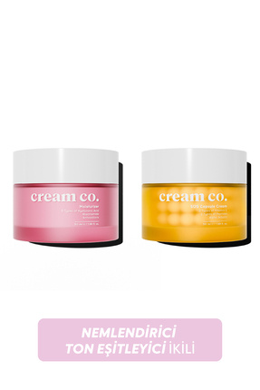 Cream Co. Nemlendirici Kapsül Krem İkili | Aydınlatıcı Yenileyici Leke Karşıt...