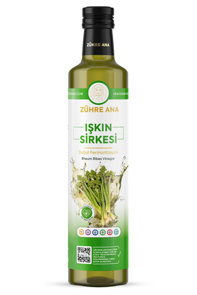 Zühre Ana Işkın Sirkesi Doğal Fermantasyon Rheum Ribes Vinegar 500 Ml